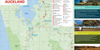 La carte de west Auckland
