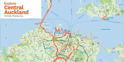 La carte de Auckland Newmarket