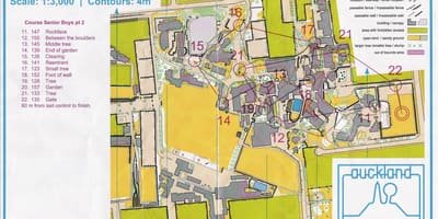 Carte d'Epsom Auckland