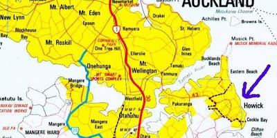 Carte de Howick Auckland