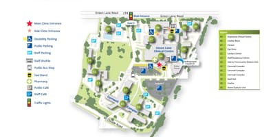 Carte de Middlemore hôpital